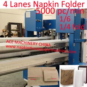 High Speed Multi Size Paper Napkin Machine With 4 Decks Double Embossing And