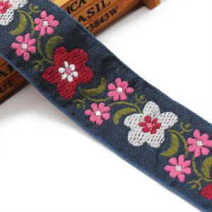 China Custom 5cm Polypropylene Jacquard Webbing Trim For Garment on sale