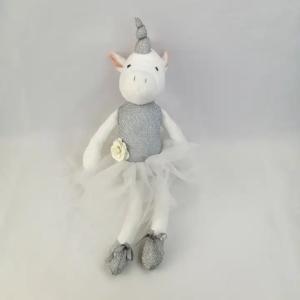 China Custom Size Stuffed Animal Toy Plush Unicorn Wearing TuTu Dress factory