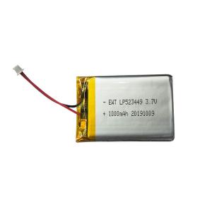 China LP523449 3.7V 1000mAh Lithium Polymer Battery with PCM factory