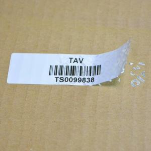 China Unique Barcode VOID Security Labels Variable Serial Number Polyester Material factory
