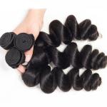 Peruvian 100 Human Remy Hair Extensions Loose Wave Mixed Length No Tangle
