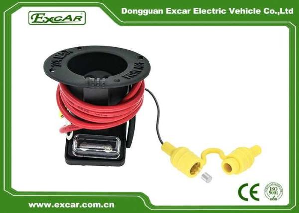 Electric Golf Cart Charger Receptacle with Cables for Club Car DS Charger Parts