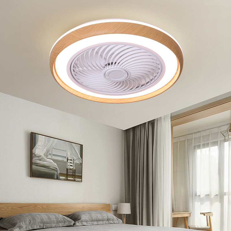 New Bedroom Wood LED Ceiling Fan Lamp with Remote Control Home Decorative Lighting Fans Ceiling Fan with Light