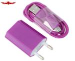 New 1.0Meter DC5V 1A Multi Color USB Charger For Iphone5 5S Approval CE,FCC,ROHS