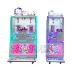 China Lucky Wheel Toy Vending Mini Prize Cube Claw Machine For Adults 4 Players factory