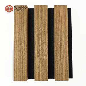 China Luxurious Wood Slat Acoustic Panel Elegant And Efficient Sound Solution factory