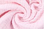 120X120 6 Layers Pink Bamboo Cotton Gauze Fabric No Fluorescent Agent