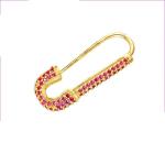U Shaped Rhinestone Hoop Earrings Earrings Stud Paper Clip OEM ODM