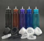 Dropper bottle (Transparent Black) REUSABLE, Child Resistant Cap, Easy Drip Tip
