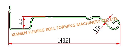 Powerful Door Frame Roll Forming Machine 11KW For Shutter Door Bottom Plate