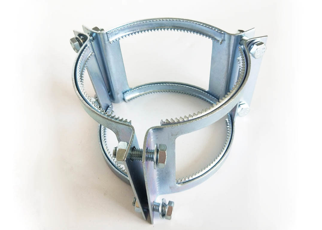 Durable Galvanized Or Stainless Steel Heavy Duty Pipe Clamps Grip Collars For Coupling