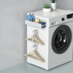 Iron Magnetic Washing Machine Organizing Rack Wall Mounted Multifunctional