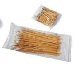 China 6 Inch Sterile Cotton Tipped Wood Applicators on sale