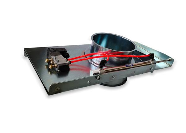 Flange Pipe 4inch Automatic Blast Gates For Dust Collection Systems Quick