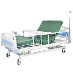 ICU Manual Hospital Patient Bed Anti Rust Leg Elevation ABS Injection Molding