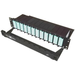 12 Separate Modules MPO MTP Patch Cord Distribution Panel Box 19 2U Rack Mount