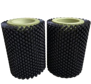 China 200mm Length Small Nylon Hollow Cylindrical Roller Brush Cleaning Wheel factory
