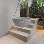 Round Plastic Hanging Planters 260*260*120MM For Indoor / Outdoor Spaces