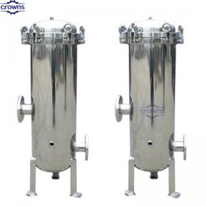 China 30 Inch Large Flow Rate Distilled Alcohol Filter Stainless Steel Cartridge Filter Housing For Beer Wine Filtration Equip factory