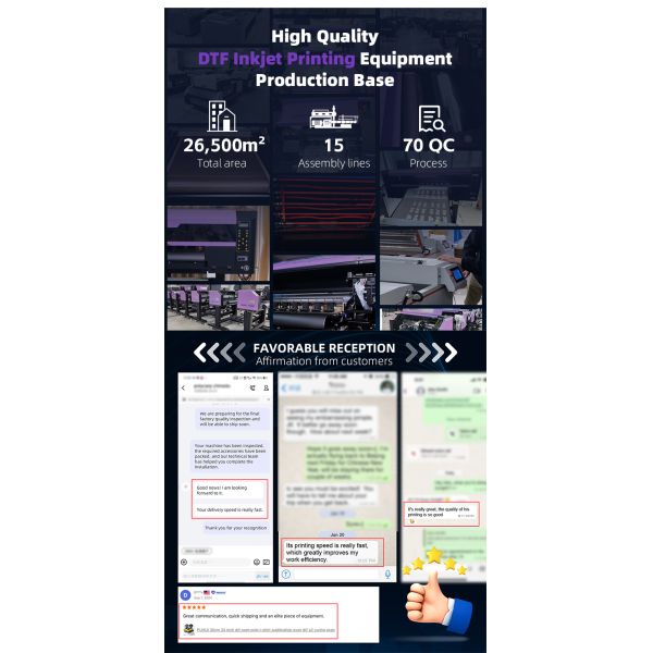 Ingani Dtf Printer 60cm 30cm 8 Colours Fluorescent I3200 Dtf Printer With Powder Shaker and Oven