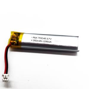 China Lipo Polymer Lithium Battery 701248 350mAh 3.7V For Reading Pen Voice Recorder Beauty Device Battery factory