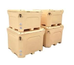 China 660L Large Rotomolded Fish Box Good Thermal Insulation Effect factory