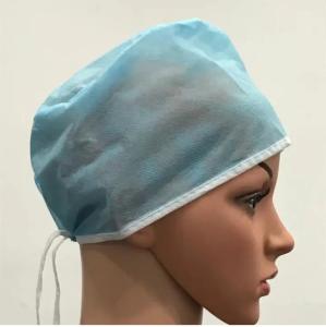 China SMS PP 64 X 13cm Disposable Bouffant Cap Medical Hair Bouffant EN14683 factory