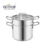 Home Cooking Stackable Steamer Pot Stainless Steel 22cm Soup Stock Pot