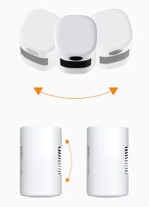 China App Controlled Desktop Heater Fan with Over Heating / Falling Protection factory