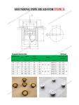 Sounding Pipe Head Sounding Tube Cap Sounding Pipe Cap Sounding Head Cap A50 CB