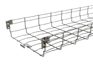 China Zinc Plated 2400mm Customized Wire Mesh Cable Tray factory