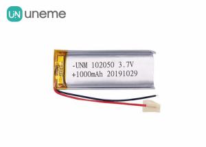 China 3.7V 1000mAh 102050 Lithium Polymer Battery Customized IEC62133 UN38.3 Certificated factory
