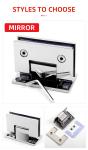 Stainless Steel Frameless Glass Hinge for 90 Degree Bathroom Shower in Hotel