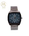 Concise Style Quartz Wirstwatch Calendar Display Stainless Steel Strap Watches