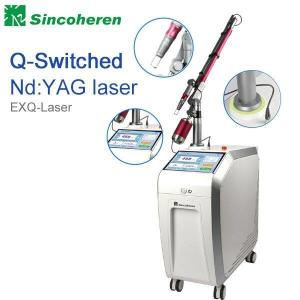 China Q - Switched Pigmentation Removal Machine 1064nm / 532nm Wavelength 1 - 5HZ factory