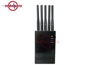 China Five Antennas Portable Signal Jammer Europe Style Cover Radius 2 - 20m factory