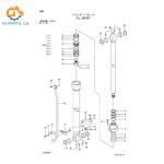 4428441 9185330 Bucket Hydraulic Cylinder for ZX110 ZX110-E Excavator