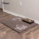 24"X36" Door Carpet Mats 1000GSM Chocolate Chenille TPR Waterproof Rubber 15mm
