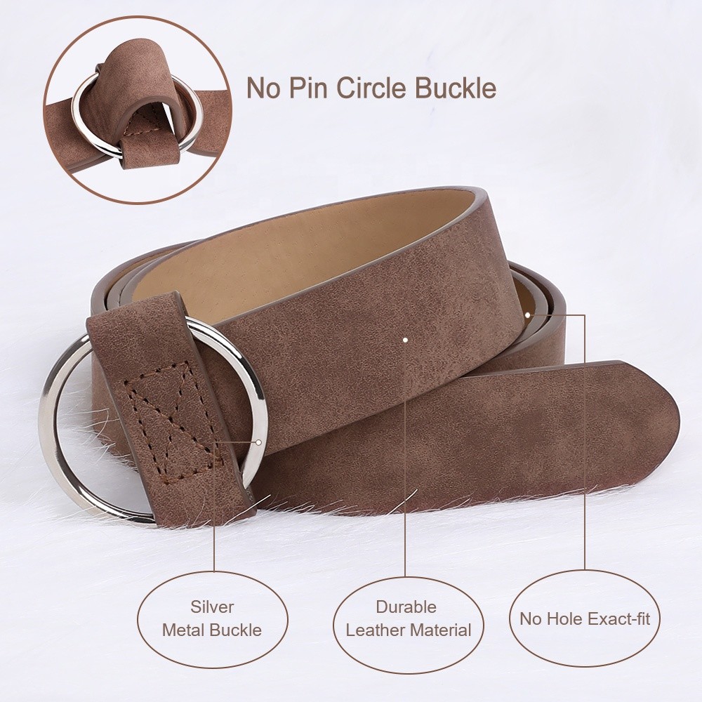 Fashion Stylish Pu Leather Belts 120cm Womens Belts For Jeans