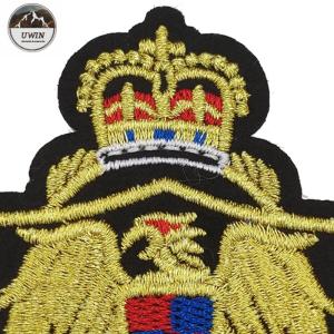 Luxury Royal Custom Uniform Patches , Handmade Personalized Iron On Appliques
