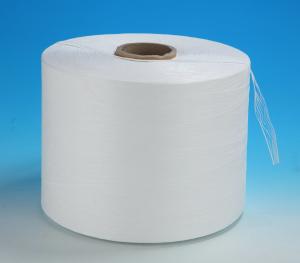 China Raw White PP Fibrillated Yarn 1630KD For Electronic Component Cable factory