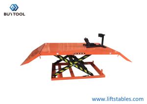 China Heavy Duty Electric Hydraulic Motorcycle Lift Table 1500 Lbs 1000 Lb factory