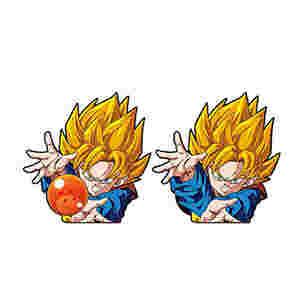 Wholesale Dragon Ball Design Waterproof 3D Anime Stickers Changing Flips Decals