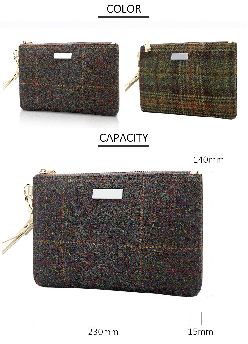 Zipper Polyester Waterproof Portable Cosmetic Bag
