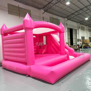 Popular Moonwalk Pink Inflatable Bouncy Castle Bounce House Jumping Castle
