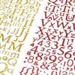 Craft Glitter Vinyl Stickers Infant Early Education Small Number Stickers