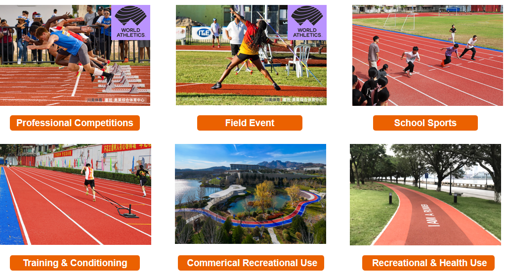 Affordable All-Weather Synthetic Athletic Track - Low Maintenance & UV-Resistant