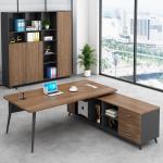 Modern Wooden Executive Desks Business Type L Shape Office Desk with Long Size