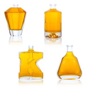 China end Other Beverage 500ml '700ml 750ml Glass Bottle for Tequila Gin Rum Whiskey Vodka factory